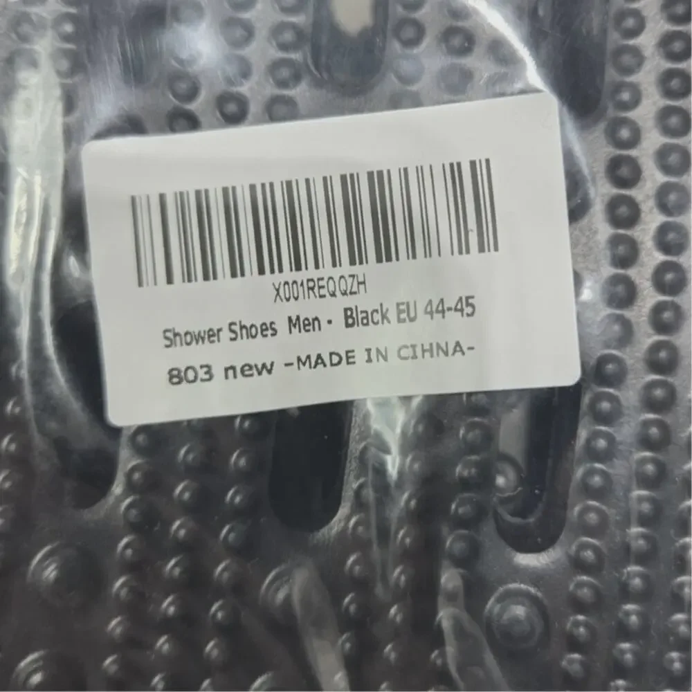 Men's Black New Shower Sandals 11.5-12